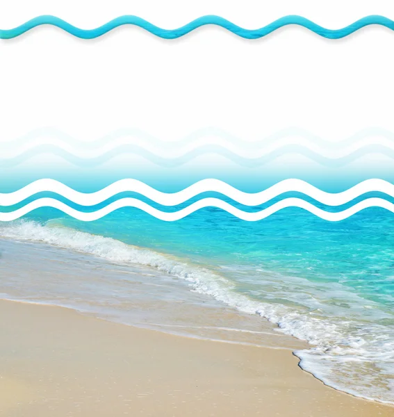 Elementy projektu tropikalnej plaży piasek — Zdjęcie stockowe