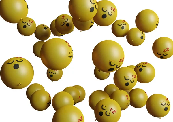 Alvó Arc Emoticon Vagy Emoji Tökéletes Sosial Média Branding Reklám — Stock Fotó