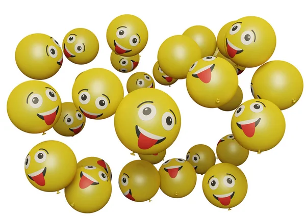 Tong Uit Maken Emoticon Emoji Perfect Voor Sosial Media Branding — Stockfoto