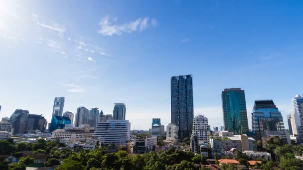 Utsikt över bangkok silhuett på dagen. — Stockvideo