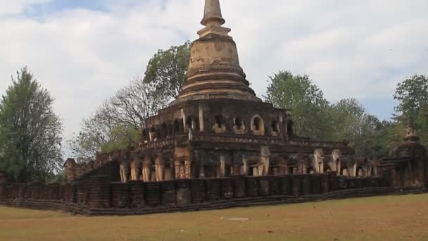 Parque Histórico de Sukhothai, Tailândia . — Vídeo de Stock