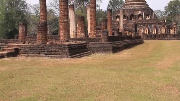 Parque Histórico de Sukhothai, Tailândia . — Vídeo de Stock