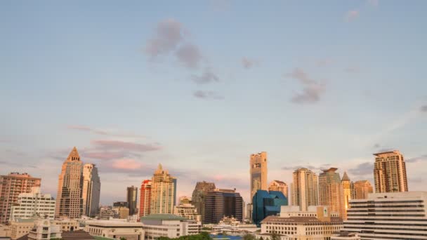 De skyline van Bangkok — Stockvideo