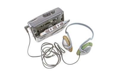 Kaset çalar ses bandı ile