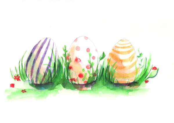 Composition of easter eggs — Stock Photo, Image