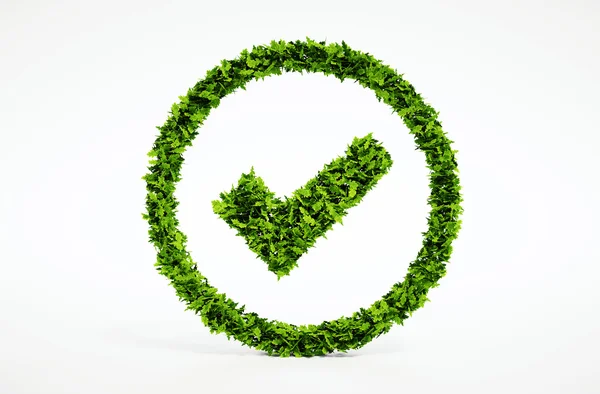 Ecology image of eco ok sign — Stock Photo, Image