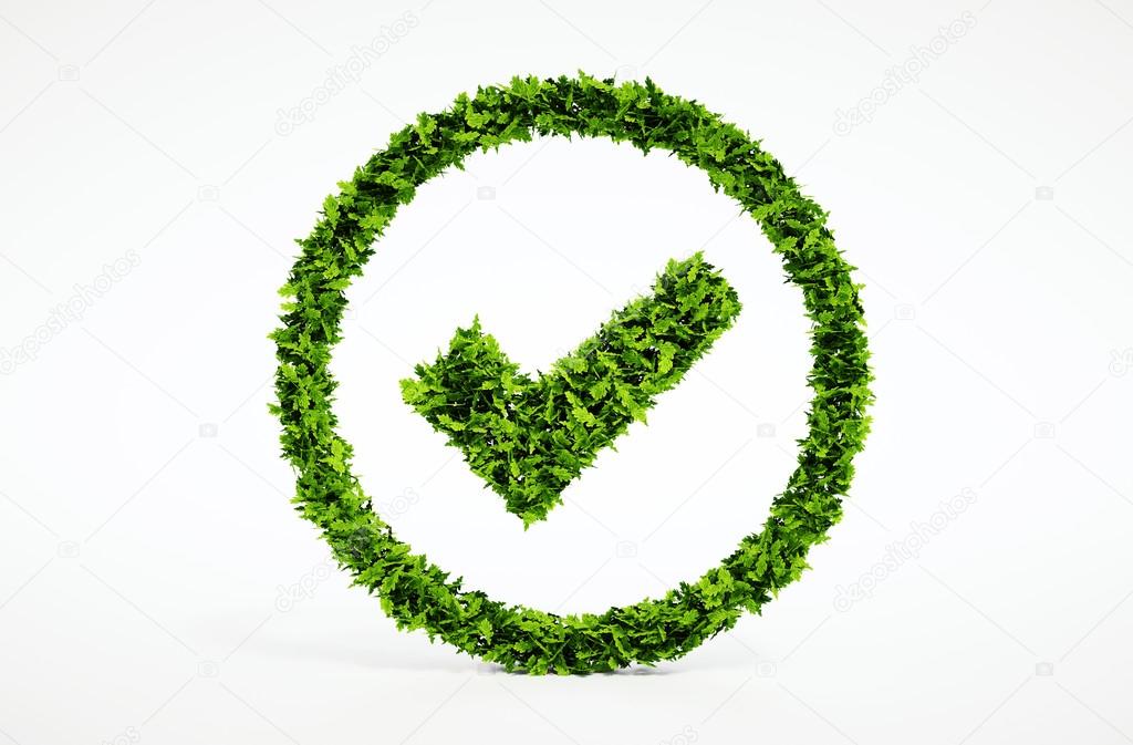 Ecology image of eco ok sign