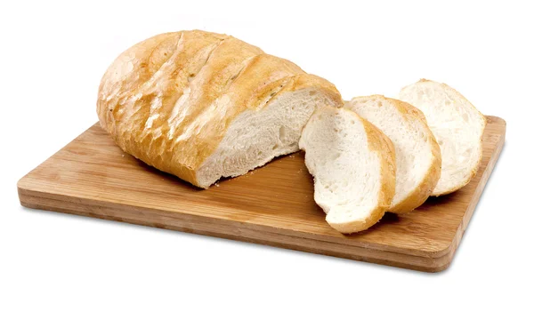 Französisches Brot in Scheiben geschnitten — Stockfoto