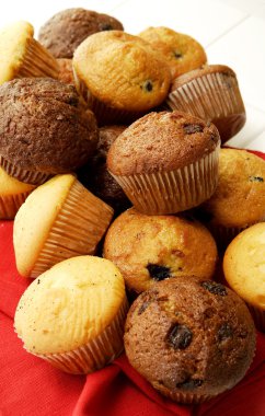 Muffin koleksiyonu kırmızı bez