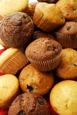 Muffin koleksiyonu kırmızı bez