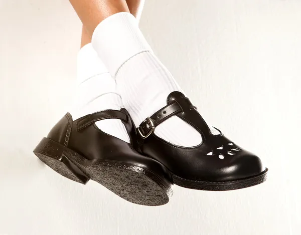 Dangling Girls School Shoes — Stock Photo, Image