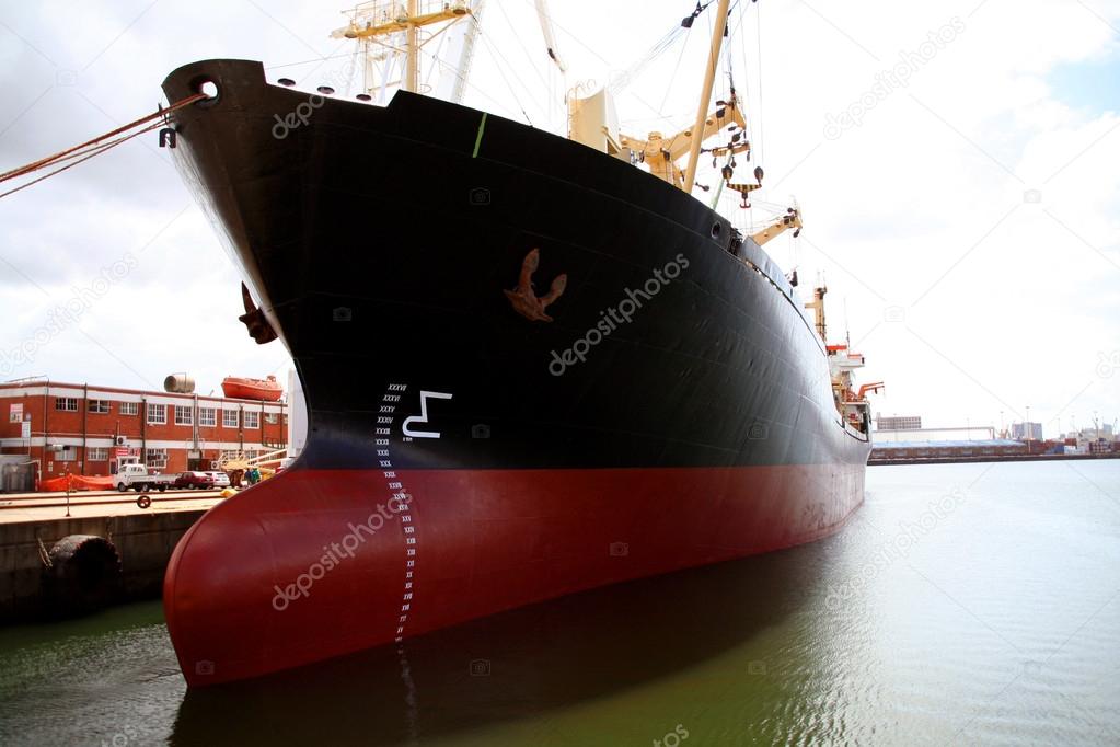 Ship In A Shipyard Dock