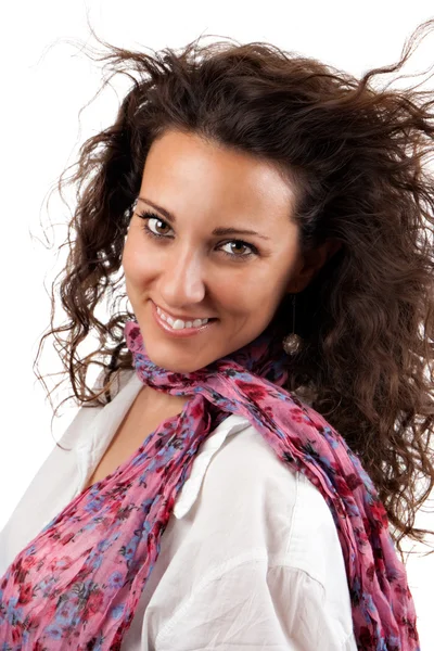 Happy young woman smiling — Stock Photo, Image