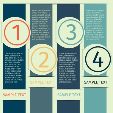 infographics tasarım şablonu afiş vektör