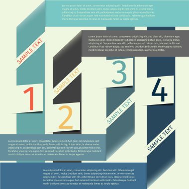 infographics tasarım şablonu afiş vektör