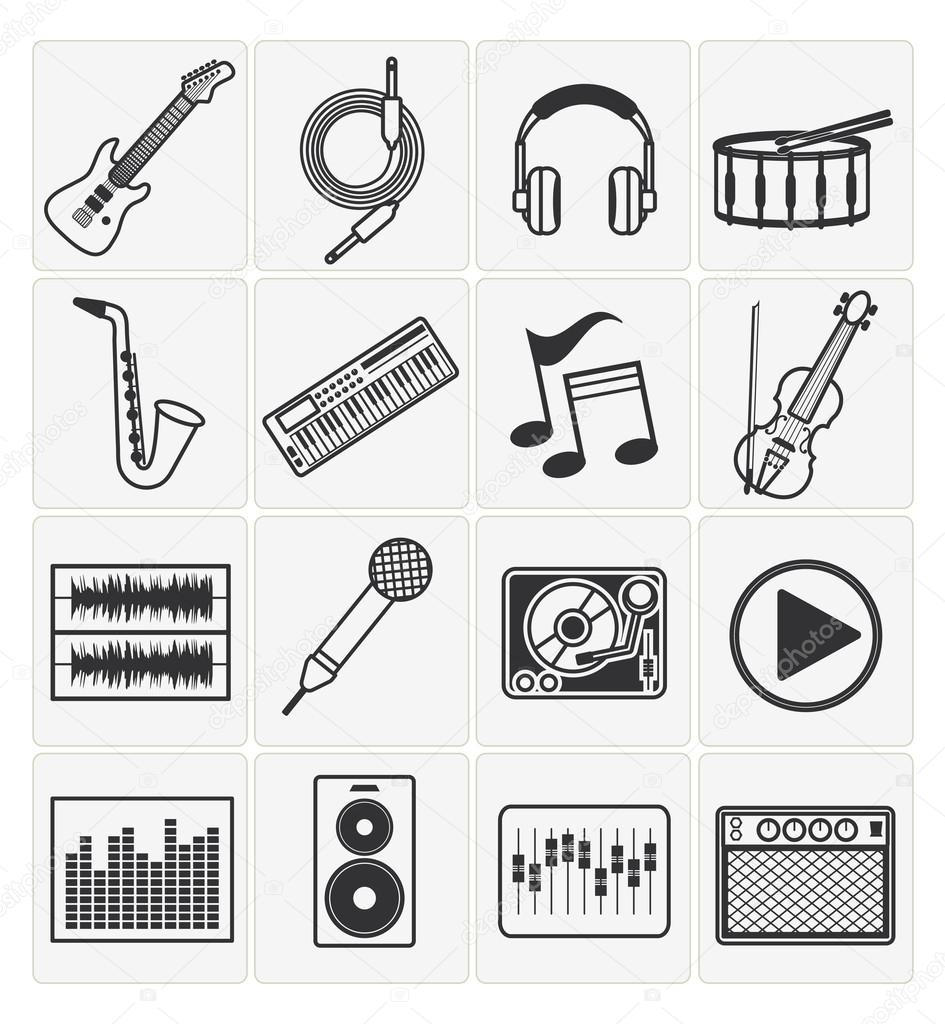 Icons music set