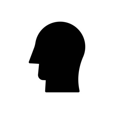 yüz simgesi, baş simge vektör illüstrasyonu