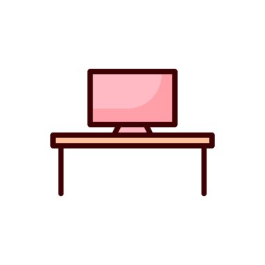 pc simgesi, bilgisayar simgesi vektör illüstrasyonu