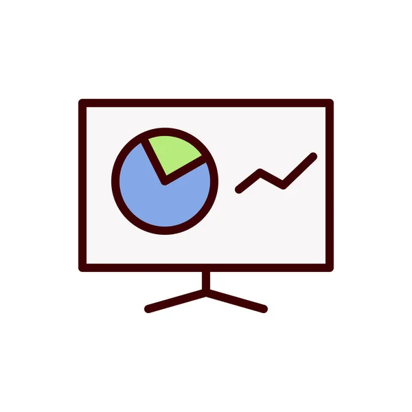 Icona Del Cruscotto Illustrazione Vettoriale Dell Icona Informativa — Vettoriale Stock