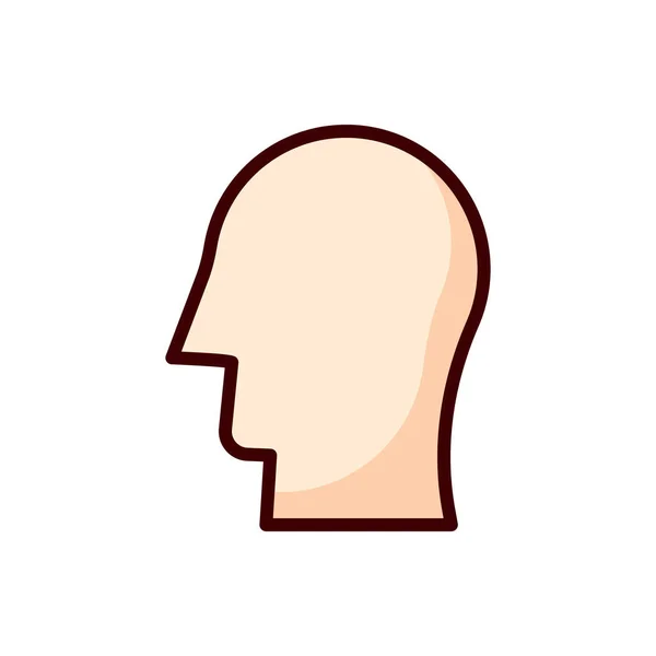Gesicht Symbol Kopf Symbol Vektor Illustration — Stockvektor