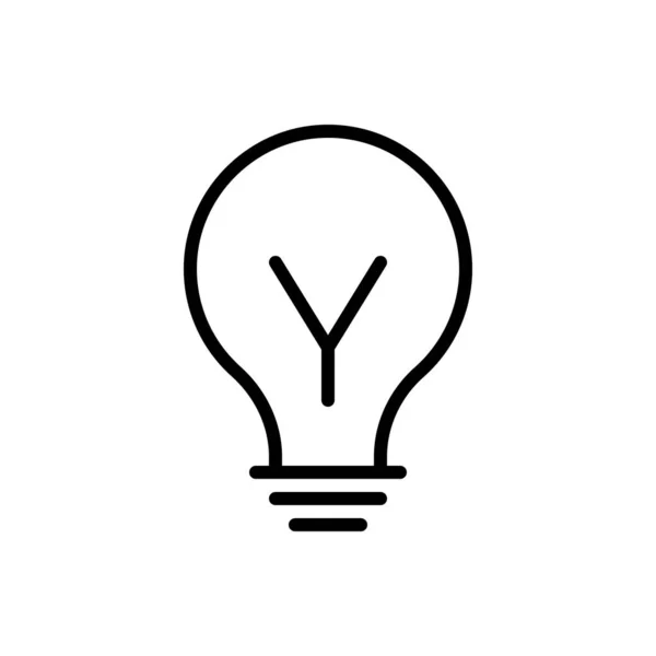 Light Icon Bright Icon Vector Illustration — Stock Vector
