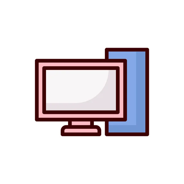 Icon Computer Icon Vektor Illustration — Stockvektor