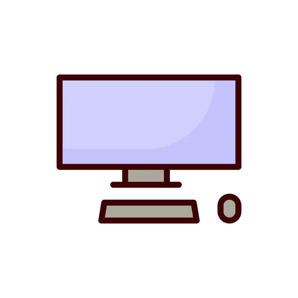 Icon Computer Icon Vektor Illustration — Stockvektor