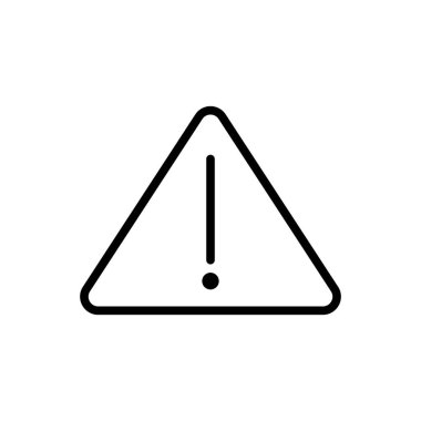 Uyarı simgesi, anımsatıcı simgesi vektör illüstrasyonu