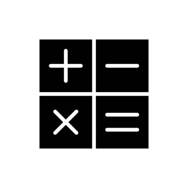 hesap makinesi simgesi, simge vektör resimlemesini hesapla