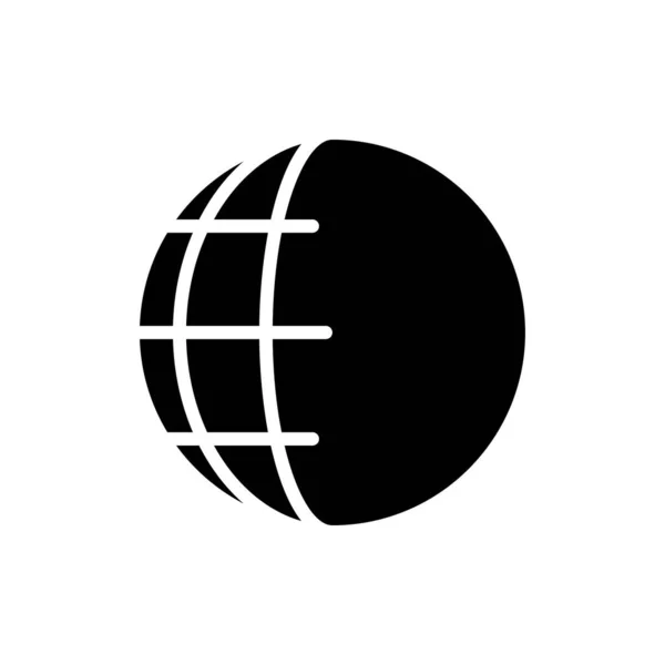 Globus Symbol Globale Icon Vektor Illustration — Stockvektor