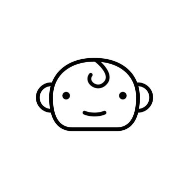 bebek simgesi, yenidoğan simgesi vektör illüstrasyon