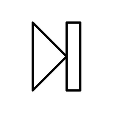 Sonraki simge, ileri simge vektör illüstrasyonu