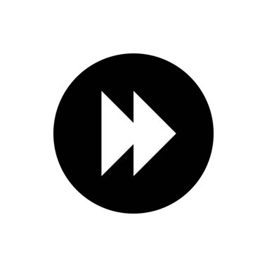 Sonraki simge, ileri simge vektör illüstrasyonu