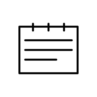 not simgesi, kağıt simgesi vektör illüstrasyonu