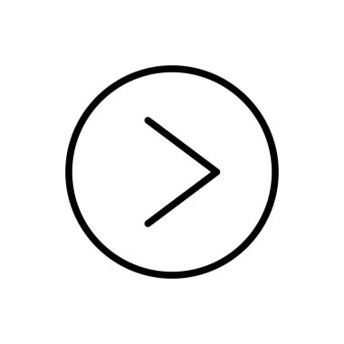 Sonraki simge, ileri simge vektör illüstrasyonu