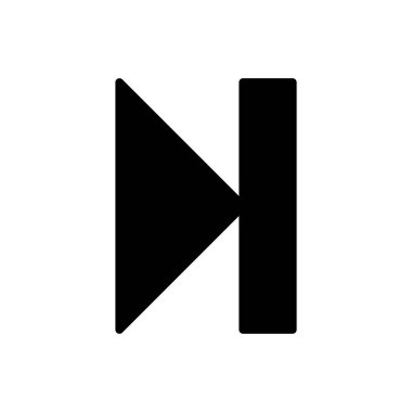 Sonraki simge, ileri simge vektör illüstrasyonu