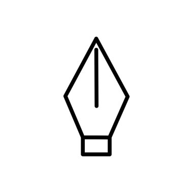 kalem simgesi, simge vektör illüstrasyonu yaz