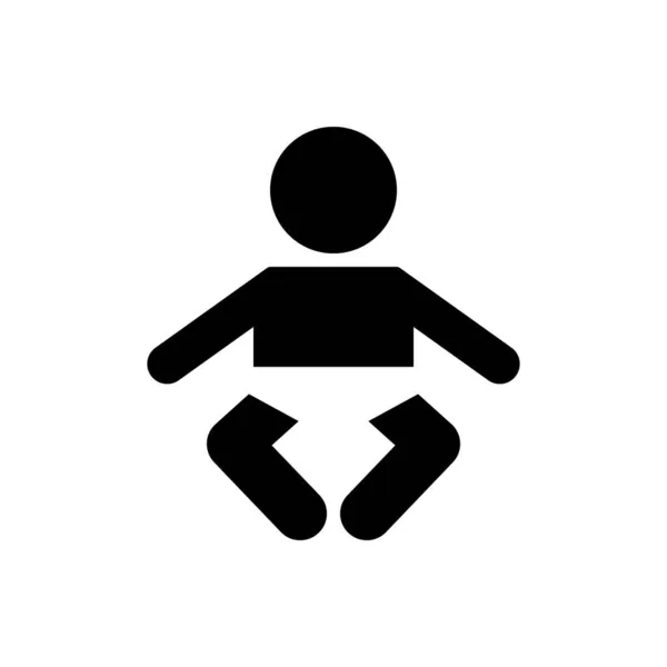 Baby Icon Newborn Icon Vector Illustration — Stock Vector