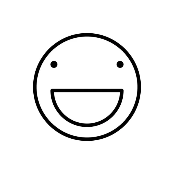 Щаслива Ікона Ікона Посмішки Векторна Ілюстрація — стоковий вектор