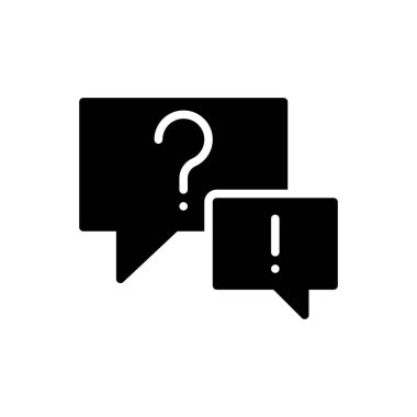 Soru işareti simgesi, simge vektör illüstrasyonuna sorun