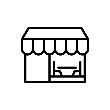 Restoran ikonu, yemek ikonu vektör illüstrasyonu