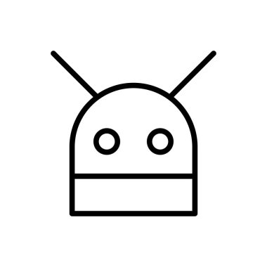 Robot simgesi, robot simgesi vektör illüstrasyonu