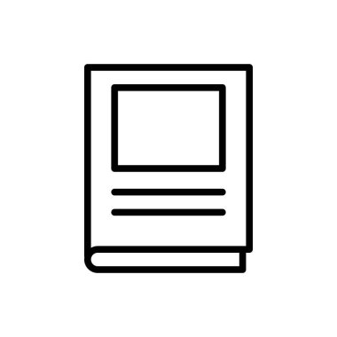 kitap simgesi, simge vektör illüstrasyonunu oku