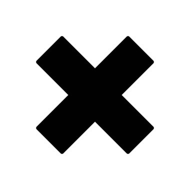 Simgeyi iptal et, simge vektör illüstrasyonunu reddet