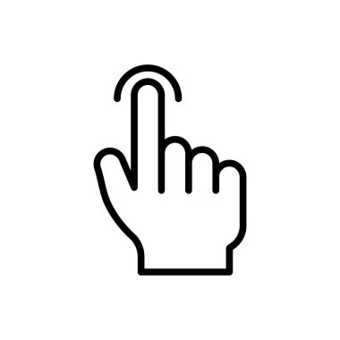 İmleç simgesi vektör illüstrasyonuna tıklayın