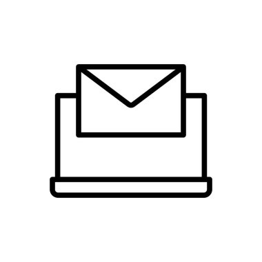 Kurye simgesi, ileti simgesi vektör illüstrasyonu