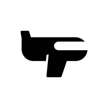 düzlem simgesi, uçak simgesi vektör çizimi