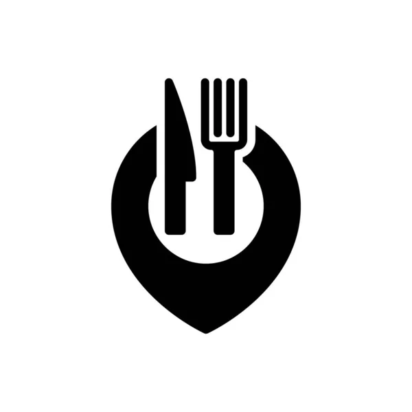 Εικονίδιο Εστιατόριο Εικονίδιο Δείπνο Διανυσματική Απεικόνιση — Διανυσματικό Αρχείο