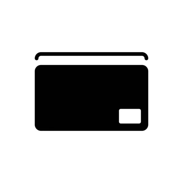 Ícone Cartão Cartão Crédito Ícone Pagamento Ilustração Vetorial — Vetor de Stock