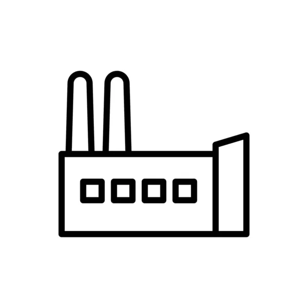 Ikona Fabryczna Ikona Wektora Rafinerii Ilustracja — Wektor stockowy